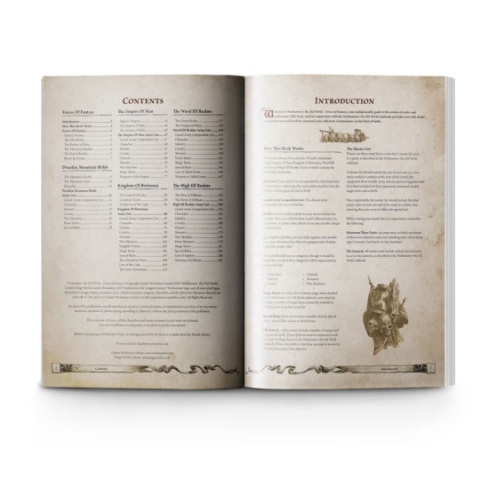 WARHAMMER THE OLD WORLD – FORCES OF FANTASY BOOK